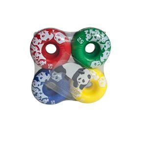 ENJOI Spectrum Skateboard Wheels Set of 4 52mm MIX Colors Red/Blue/YEL/Green
